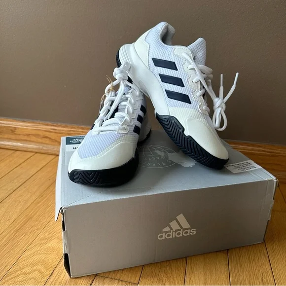 adidas gazelle silver green womens adidas Rapid Court Low Trainers White US 9.5 JP5255/9 main image 1